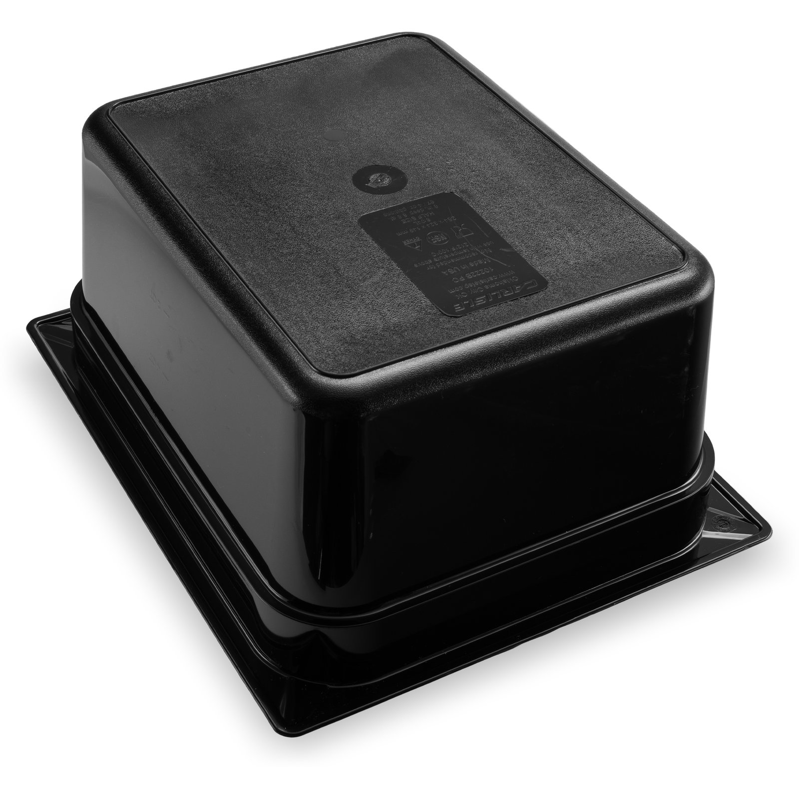 10222B03 Polycarbonate Food Pan 150mm Deep - Black