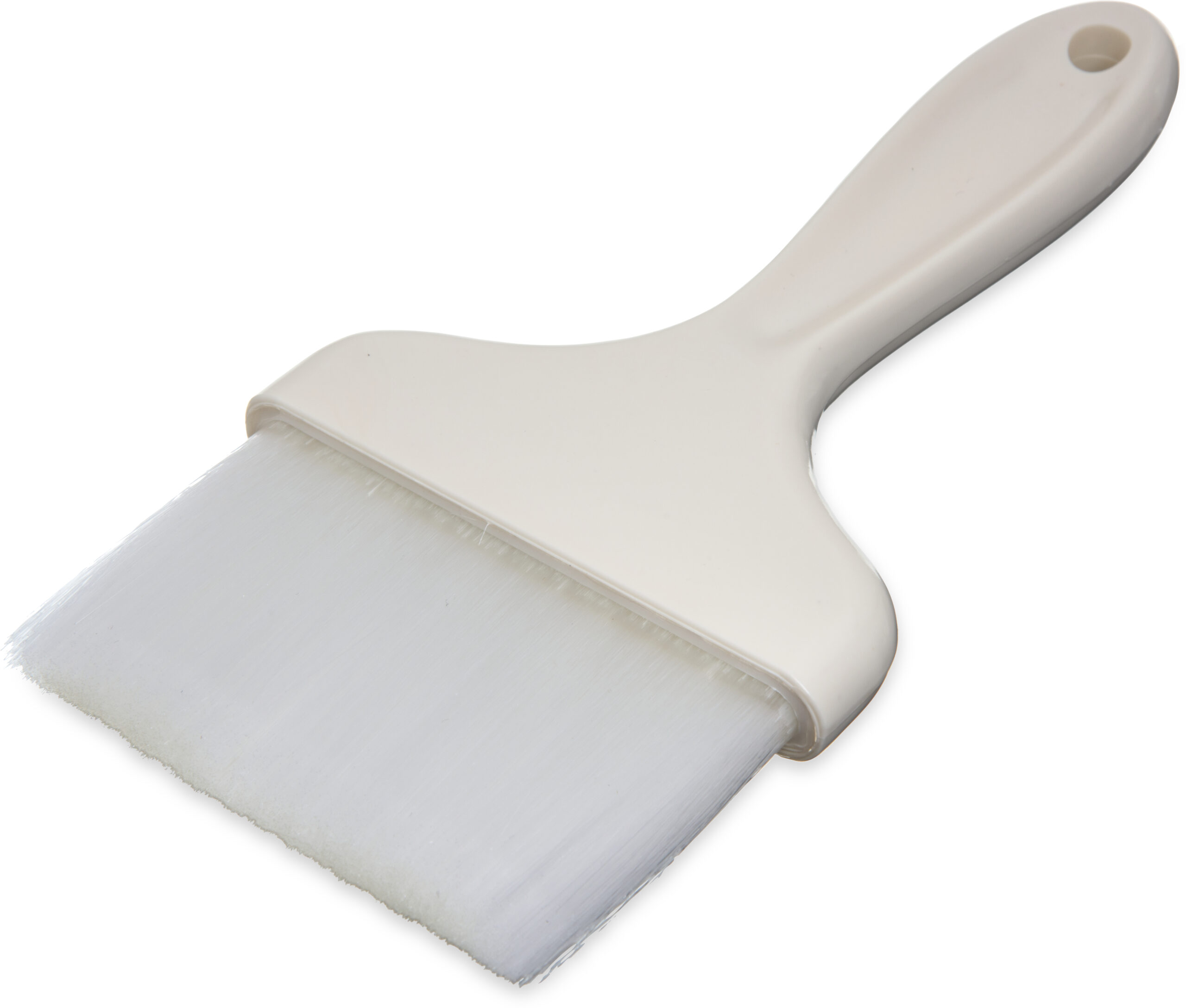 4039302 Carlisle Galaxy White Flat Pastry Brush 100mm wide with Nylon Bristles