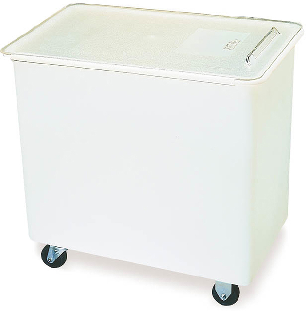 BIN2702 Carlisle White Ingredient Bin 102L Capacity. Lid slide for easy access 724mm x 322mm x 708mm