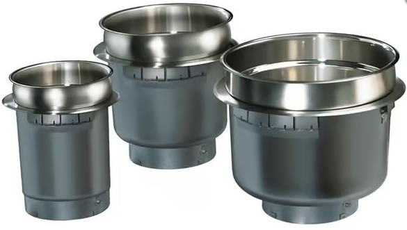 Built-In Round Heated Wells with Drain fitting