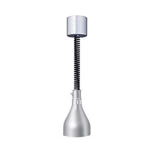 DL-500-RL-CH/BK Hatco Decorative Heat Lamp Glossy Grey Retractable Cord Adjusts between 787mm & 1765mm