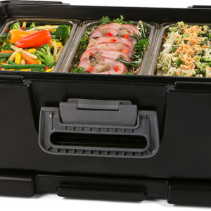 IT16003 Carlisle Cateraide Black IT Top Loading Insulated Food Pan Carrier 676mm x 460mm x 740mm