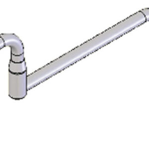 Y2047 Yellow Tapware Wall Mount Pot & Kettle Filling Faucet - double jointed with spout on-off control 457mm swing arm