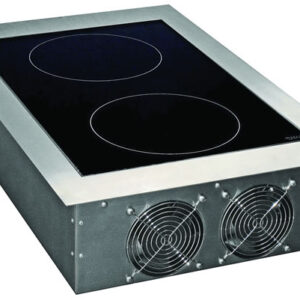 Y3500DDSS Yellow Induction 2 x 3500watt Built in Dual Hob Unit 450mm x 700mm x 208mm 30amp single phase - supplied unplugged